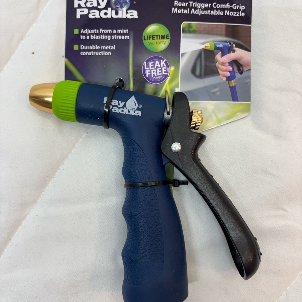 Ray Padula Adjustable Rear Trigger Comfi-Grip Metal Nozzle Lifetime LeakFree New